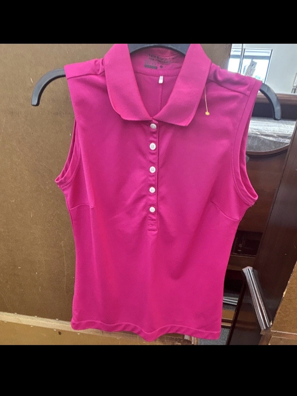 Nike Sleeveless Polo Tank - Fuchsia